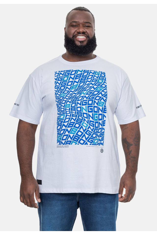 Camiseta-Onbongo-Estampada-Branca Camiseta-Onbongo-Estampada-Branca