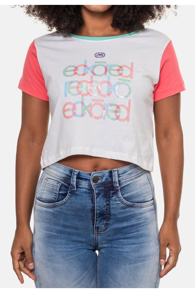 Camiseta-Ecko-Cropped-Branca