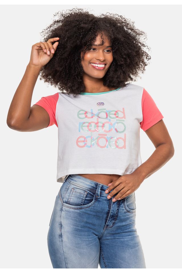 Camiseta-Ecko-Cropped-Branca