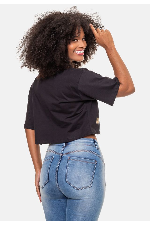 Camiseta-Ecko-Cropped-Preta