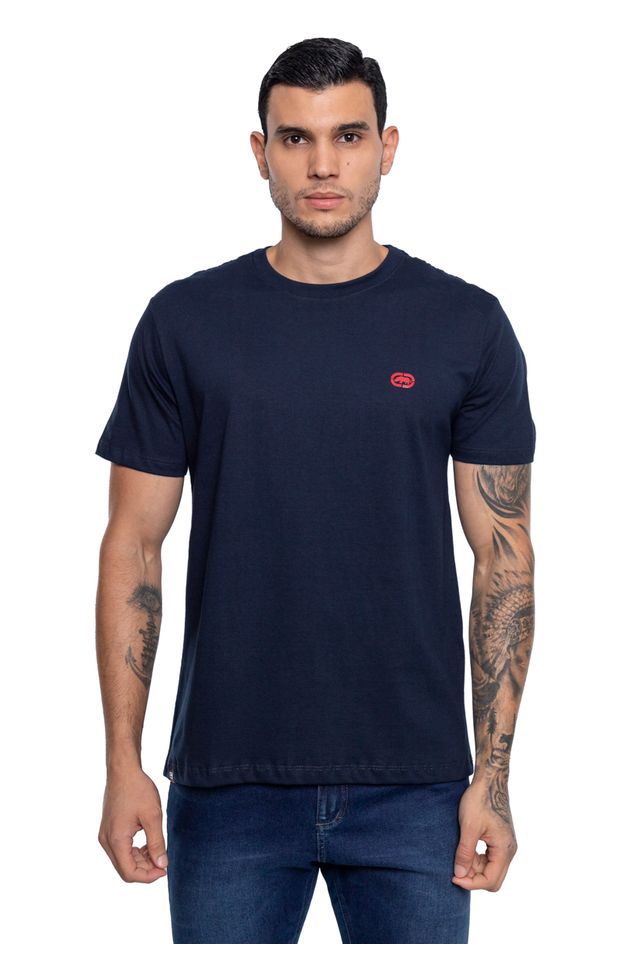Camiseta-Ecko-Estampada-Azul-Marinho