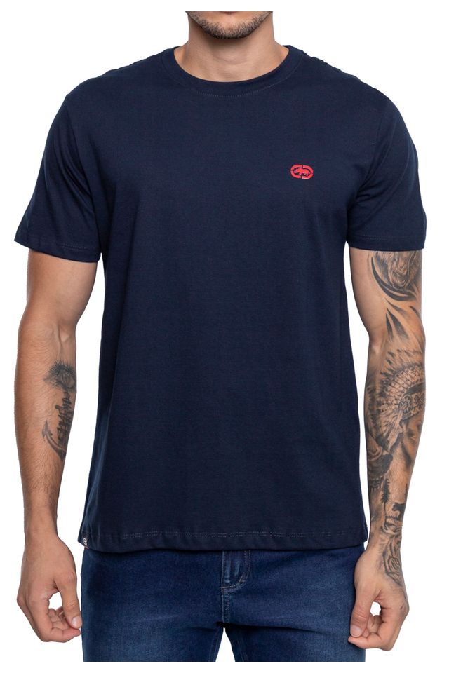 Camiseta-Ecko-Estampada-Azul-Marinho