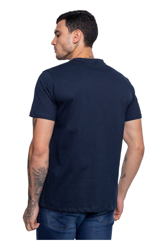 Camiseta-Ecko-Estampada-Azul-Marinho