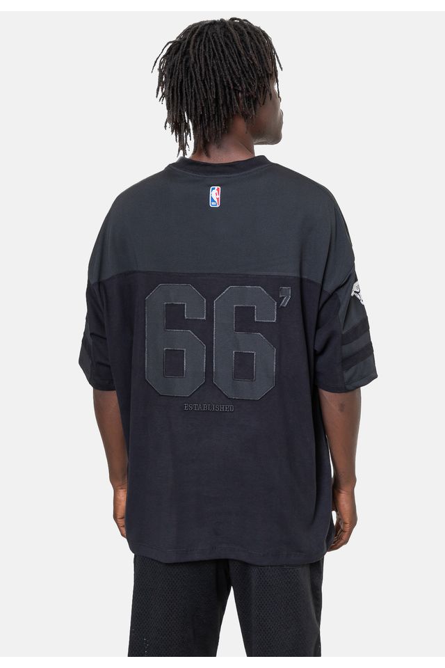 Camiseta-NBA-Oversize-Chicago-Bulls-Preta