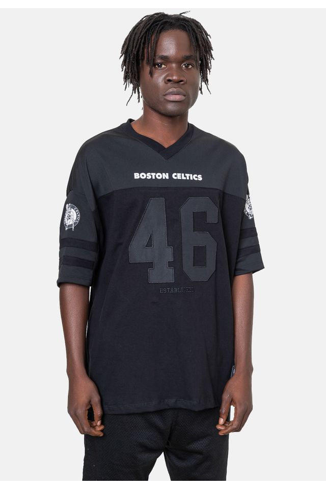 Camiseta-NBA-Oversize-Boston-Celtics-Preta