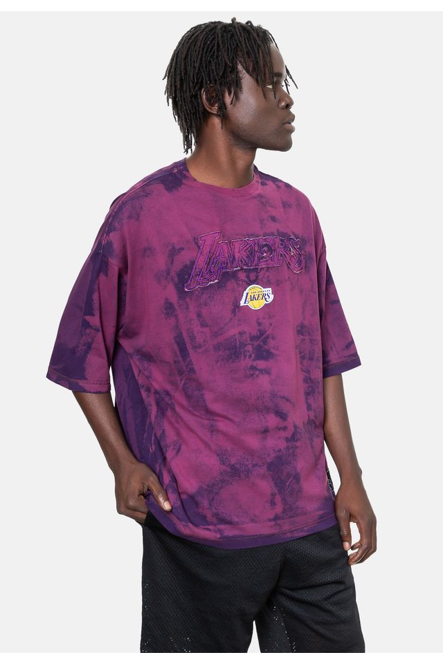 Camiseta-NBA-Oversize-Especial-Los-Angeles-Lakers-Roxa