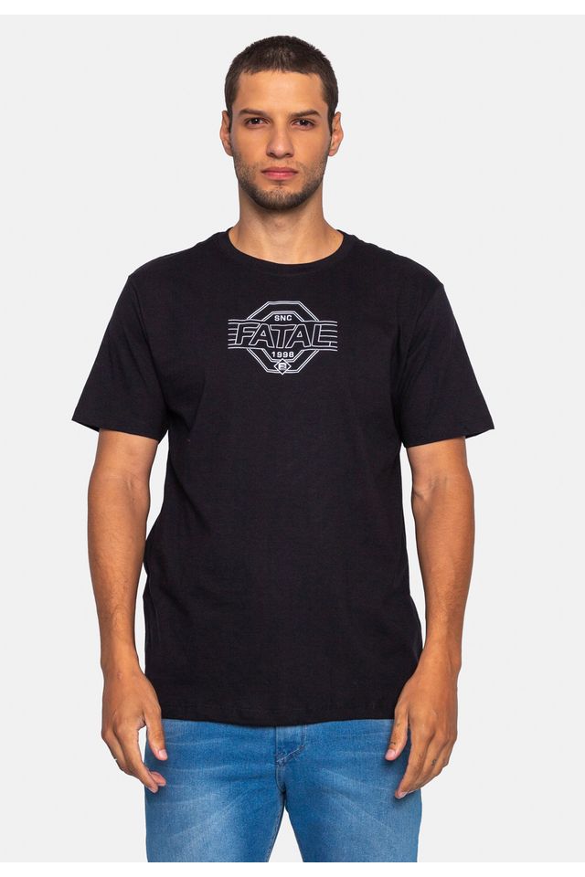Camiseta-Fatal-Estampada-Preta