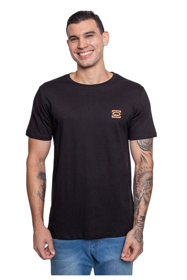 Camiseta-Ecko-Estampada-Preta