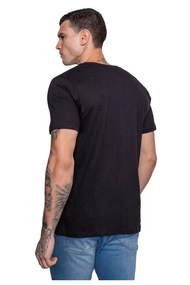 Camiseta-Ecko-Estampada-Preta