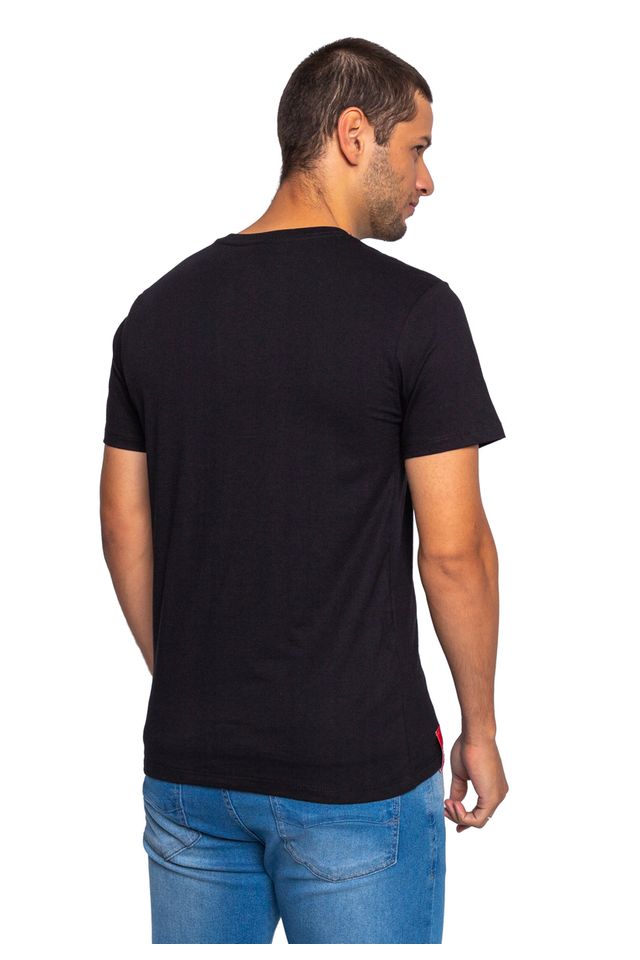 Camiseta-Ecko-Estampada-Preta