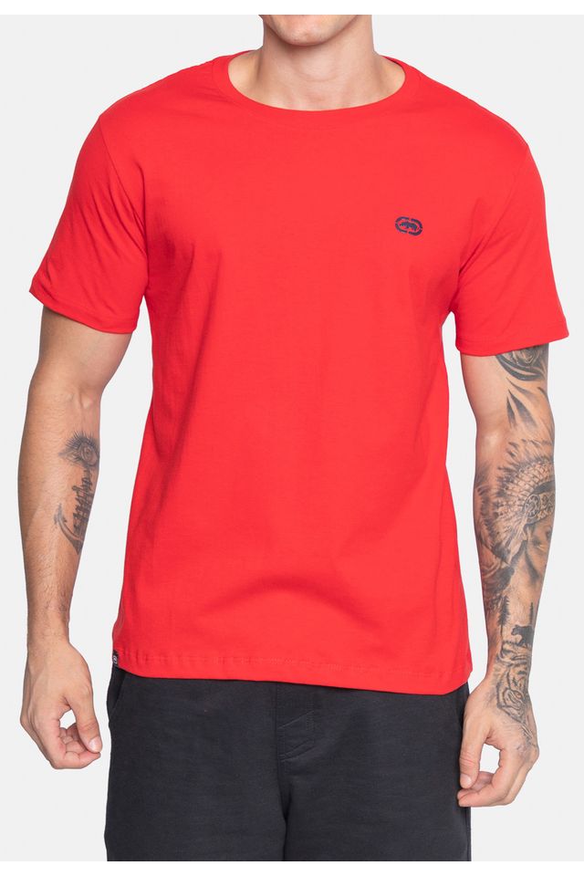 Camiseta-Ecko-Estampada-Vermelha