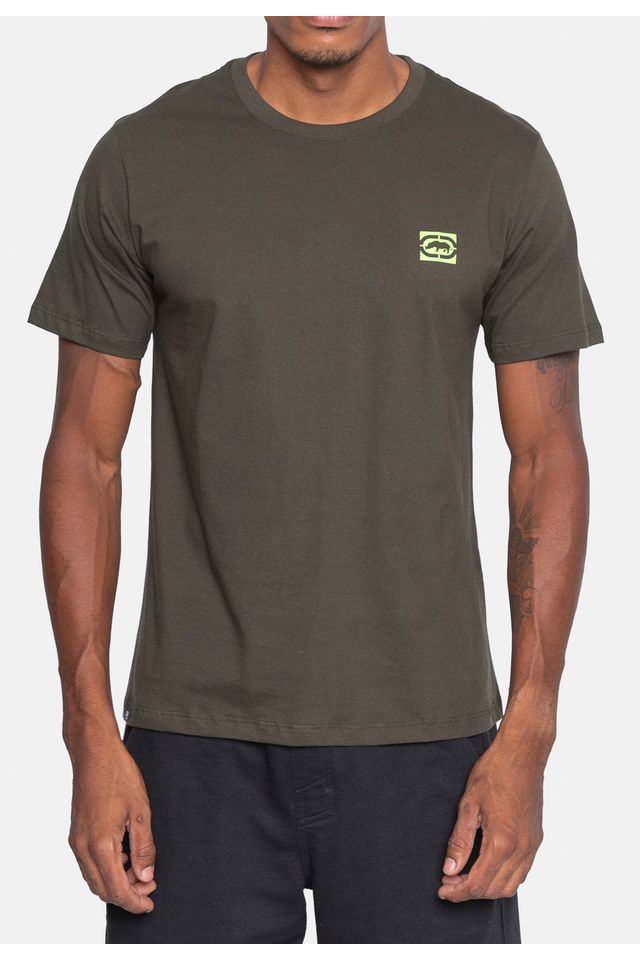 Camiseta-Ecko-Estampada-Verde