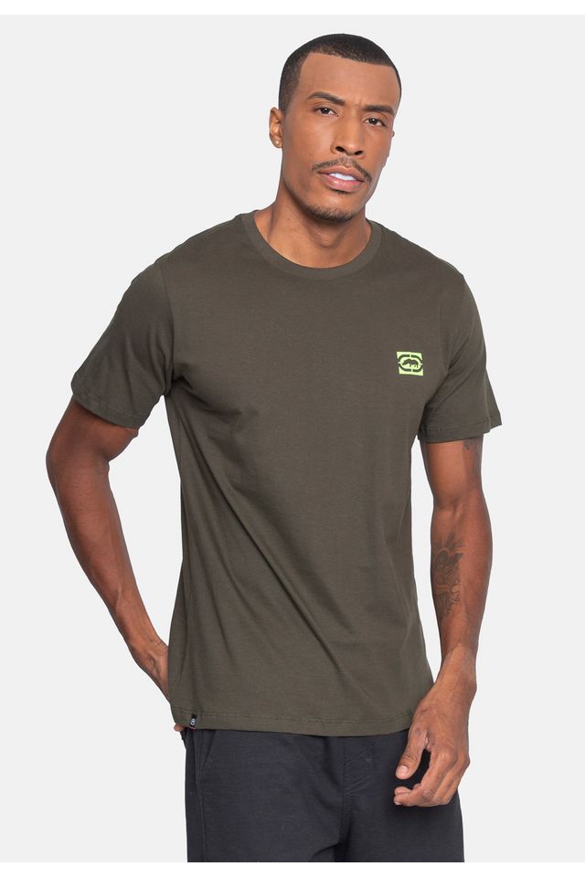Camiseta-Ecko-Estampada-Verde