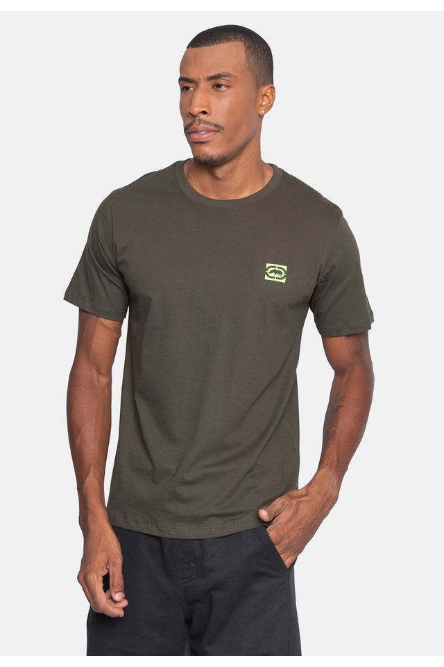 Camiseta-Ecko-Estampada-Verde
