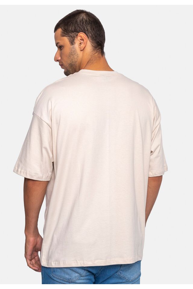 Camiseta-Ecko-Oversize-Areia