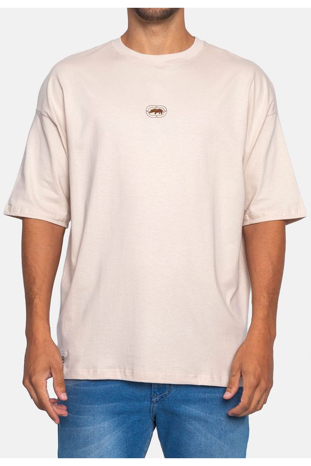 Camiseta-Ecko-Oversize-Areia
