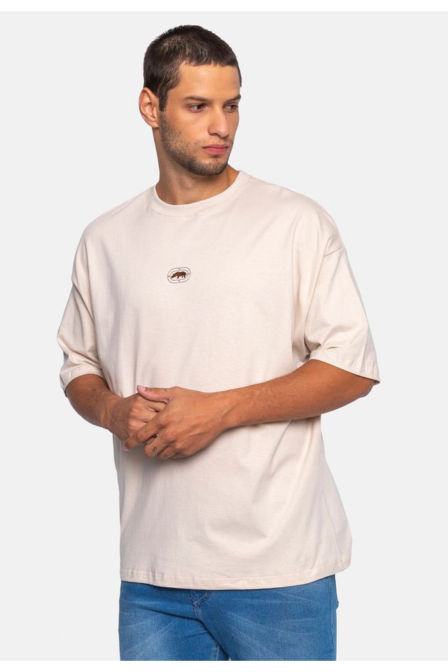Camiseta-Ecko-Oversize-Areia