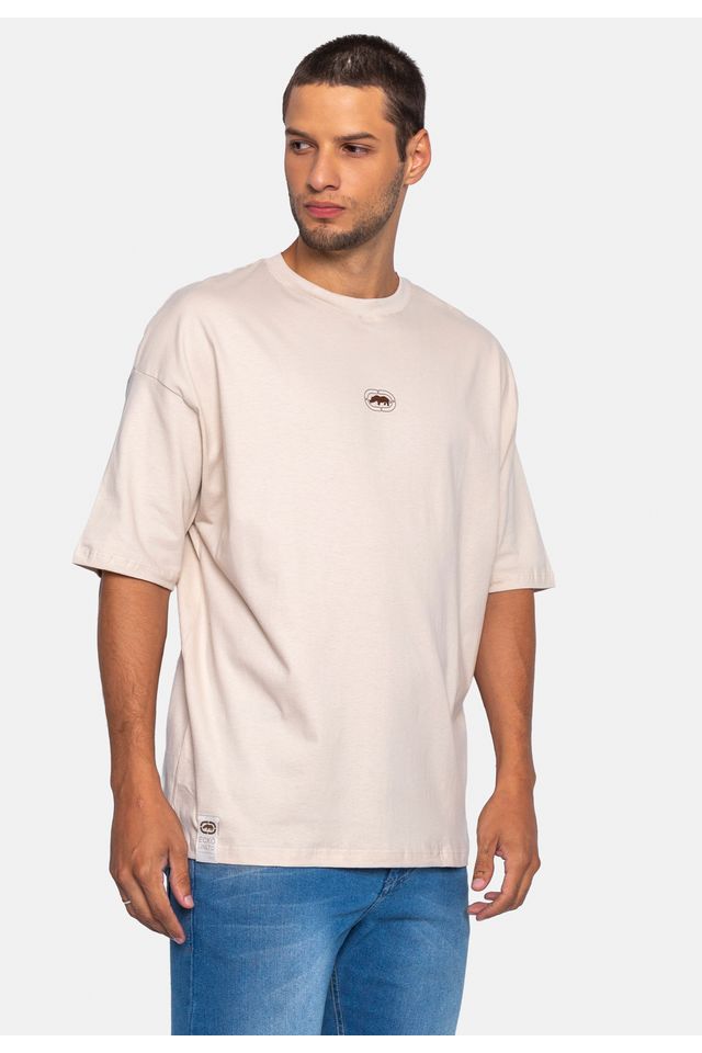 Camiseta-Ecko-Oversize-Areia