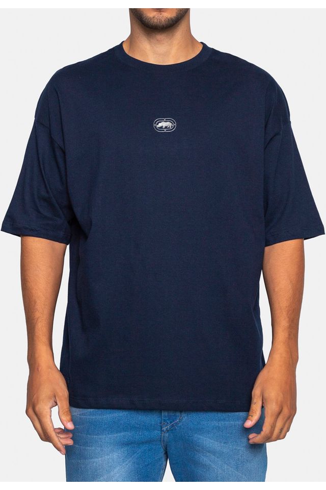 Camiseta-Ecko-Oversize-Azul-Marinho