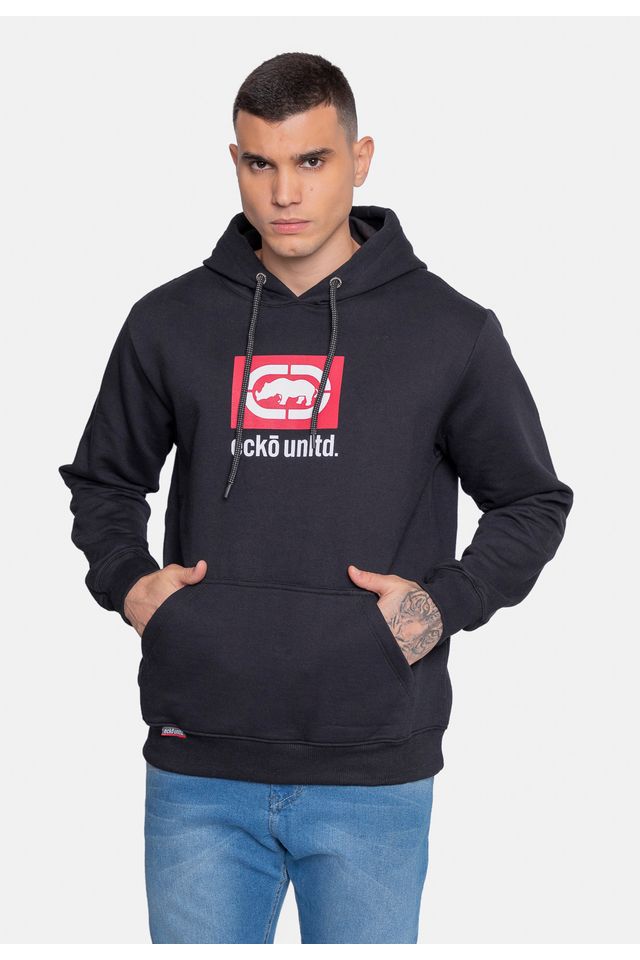 Moletom-Ecko-Canguru-Fechado-Preto