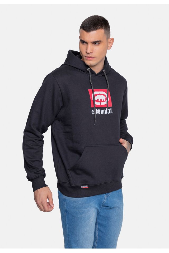 Moletom-Ecko-Canguru-Fechado-Preto