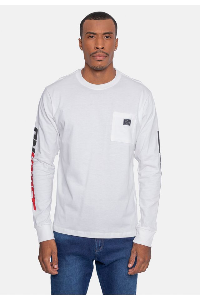 Camiseta-Onbongo-Manga-Longa-Branca Camiseta-Onbongo-Manga-Longa-Branca