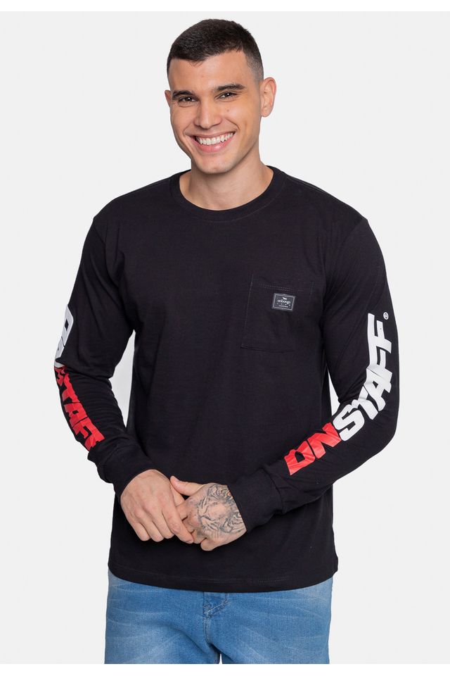 Camiseta-Onbongo-Manga-Longa-Preta