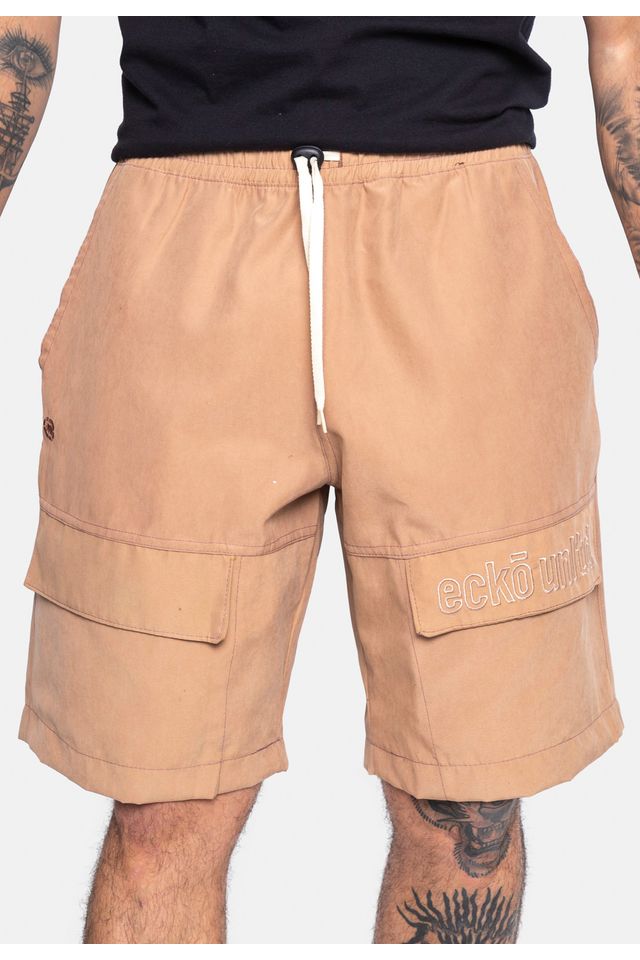 Bermuda-Ecko-Sintetica-Caqui Bermuda-Ecko-Sintetica-Caqui