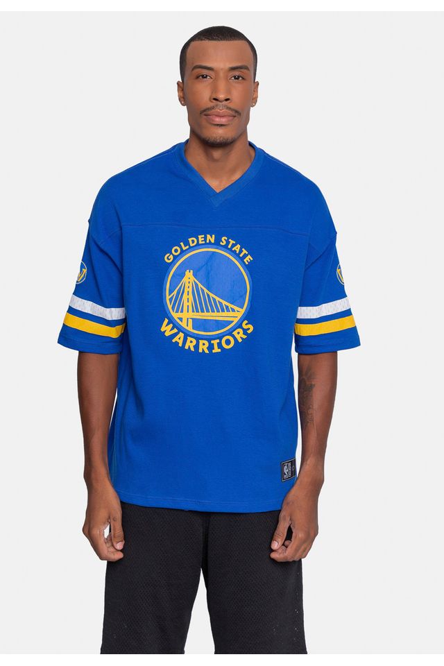 Camiseta-NBA-Oversize-Golden-State-Warriors-Azul-Royal