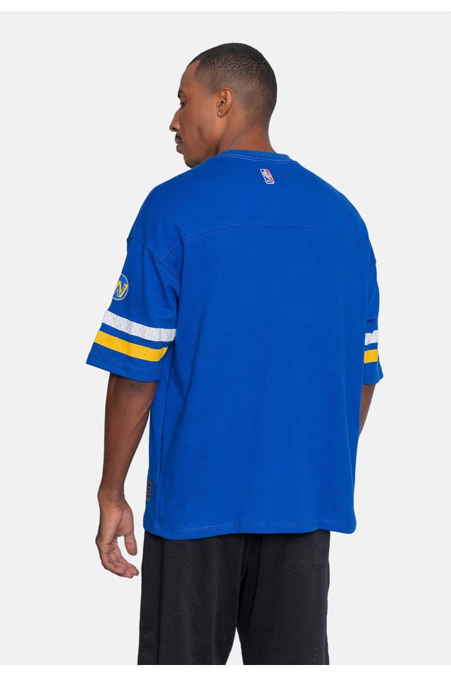Camiseta-NBA-Oversize-Golden-State-Warriors-Azul-Royal