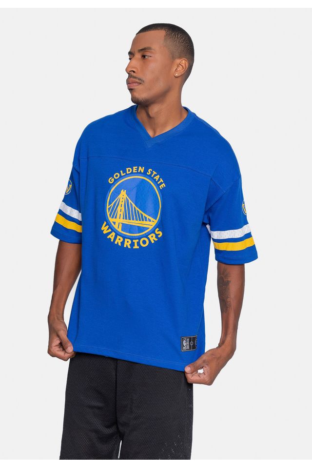 Camiseta-NBA-Oversize-Golden-State-Warriors-Azul-Royal