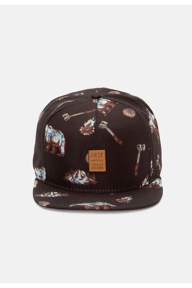 Bone-HD-Aba-Reta-Snapback-Preto