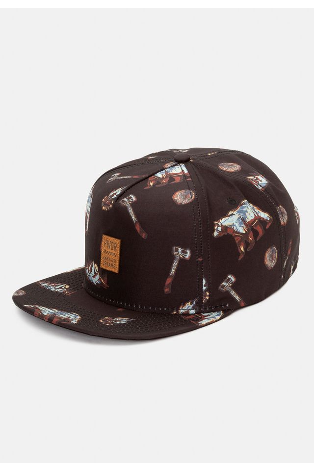 Bone-HD-Aba-Reta-Snapback-Preto