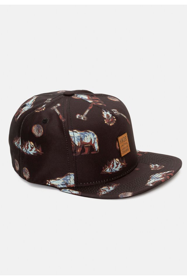 Bone-HD-Aba-Reta-Snapback-Preto