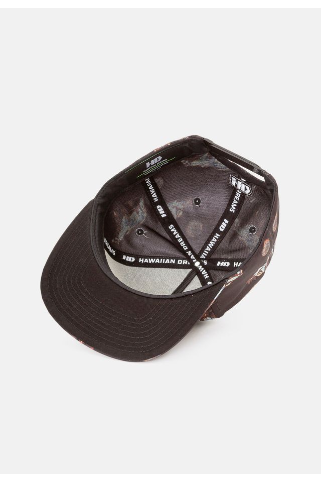 Bone-HD-Aba-Reta-Snapback-Preto
