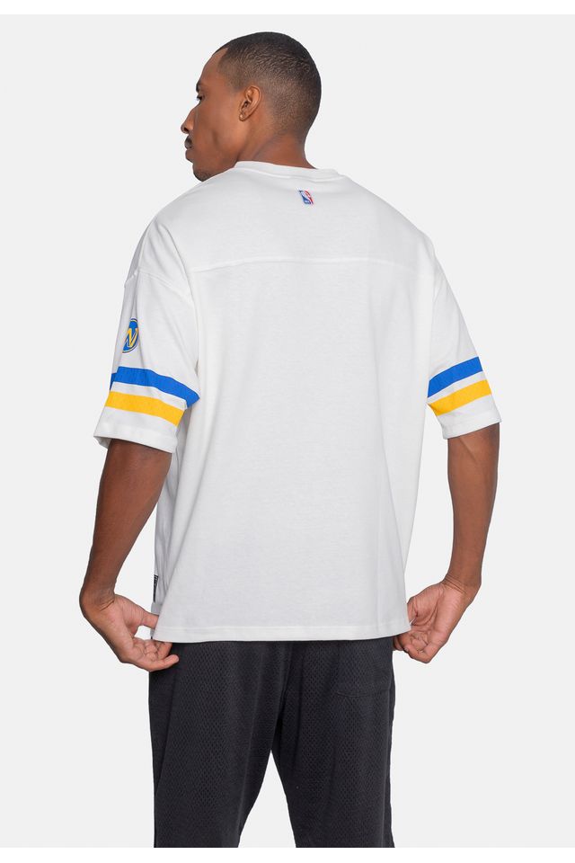 Camiseta-NBA-Oversize-Golden-State-Warriors-Off-White