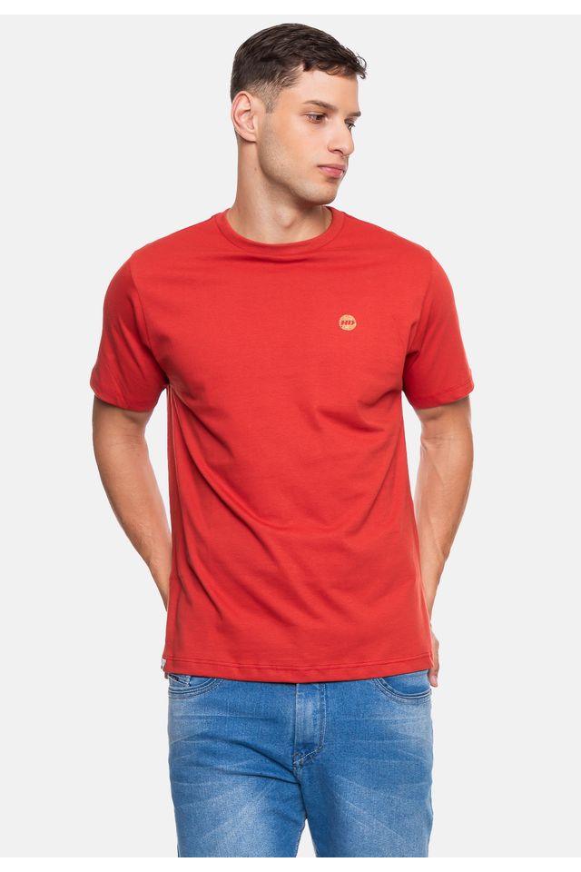 Camiseta-HD-Masculina-Cortica-Vermelha-Tijolo