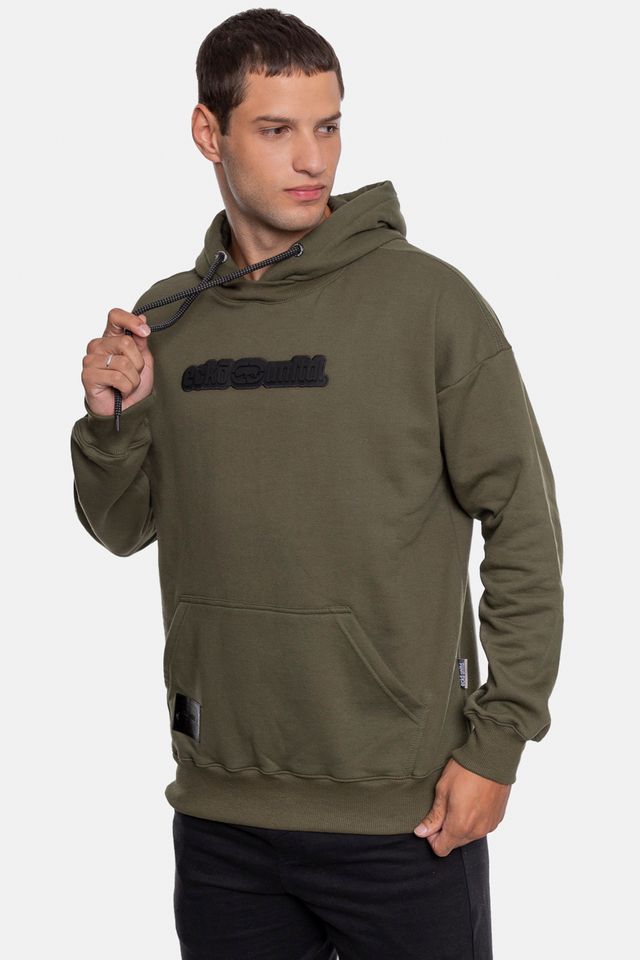Moletom-Ecko-Canguru-Fechado-Verde