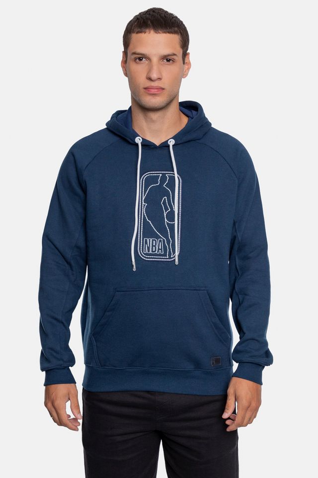 Moletom-NBA-Logo-Canguru-Fechado-Azul-Marinho