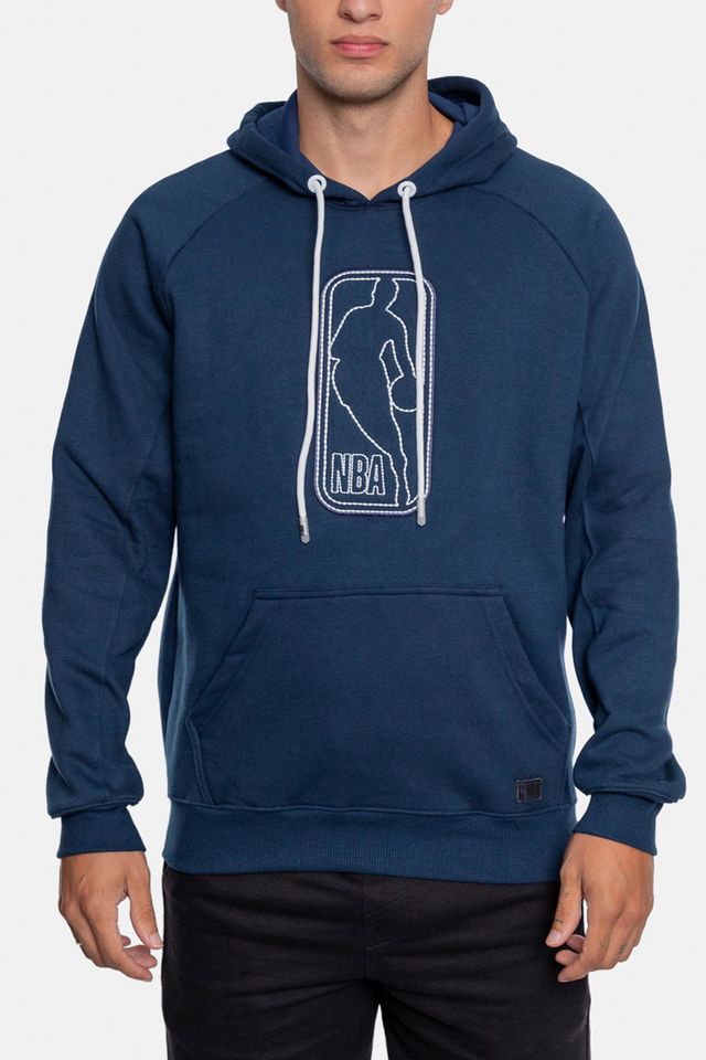 Moletom-NBA-Logo-Canguru-Fechado-Azul-Marinho