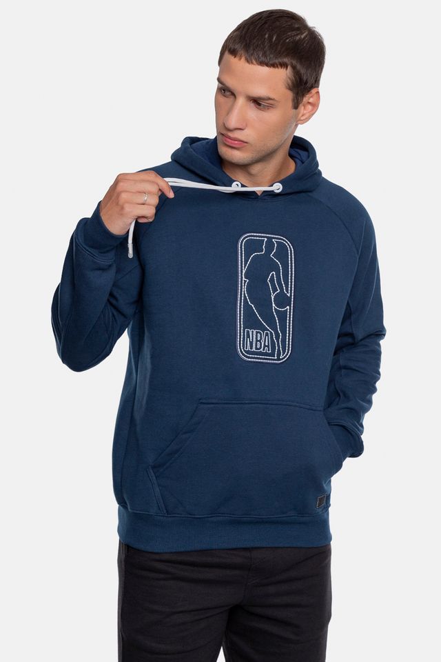 Moletom-NBA-Logo-Canguru-Fechado-Azul-Marinho