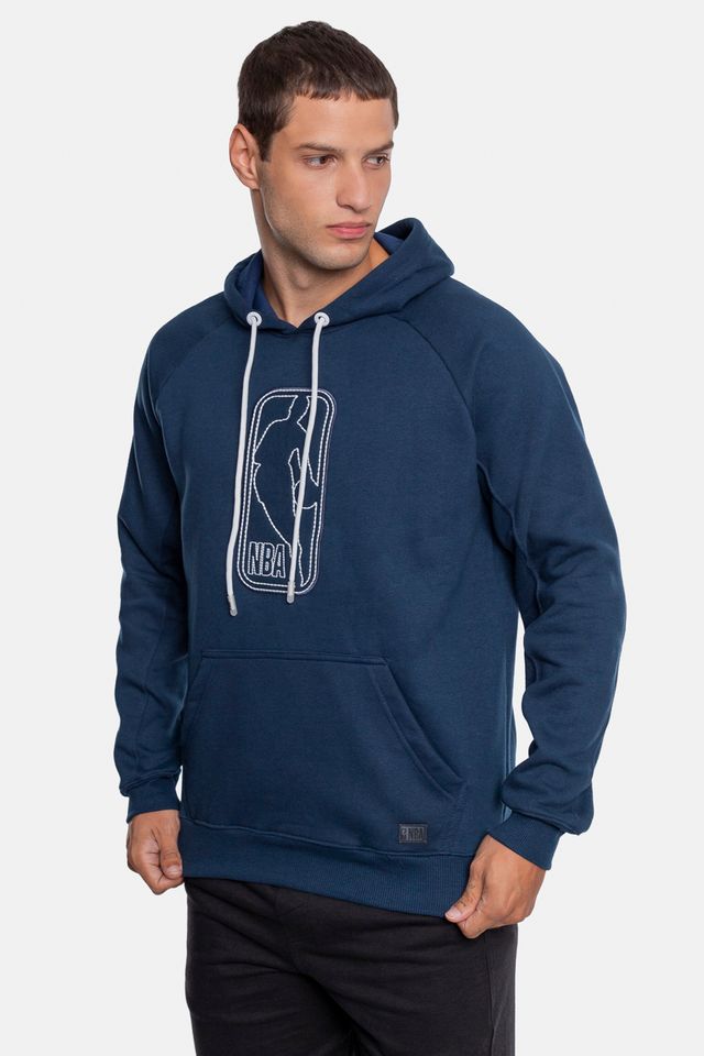Moletom-NBA-Logo-Canguru-Fechado-Azul-Marinho