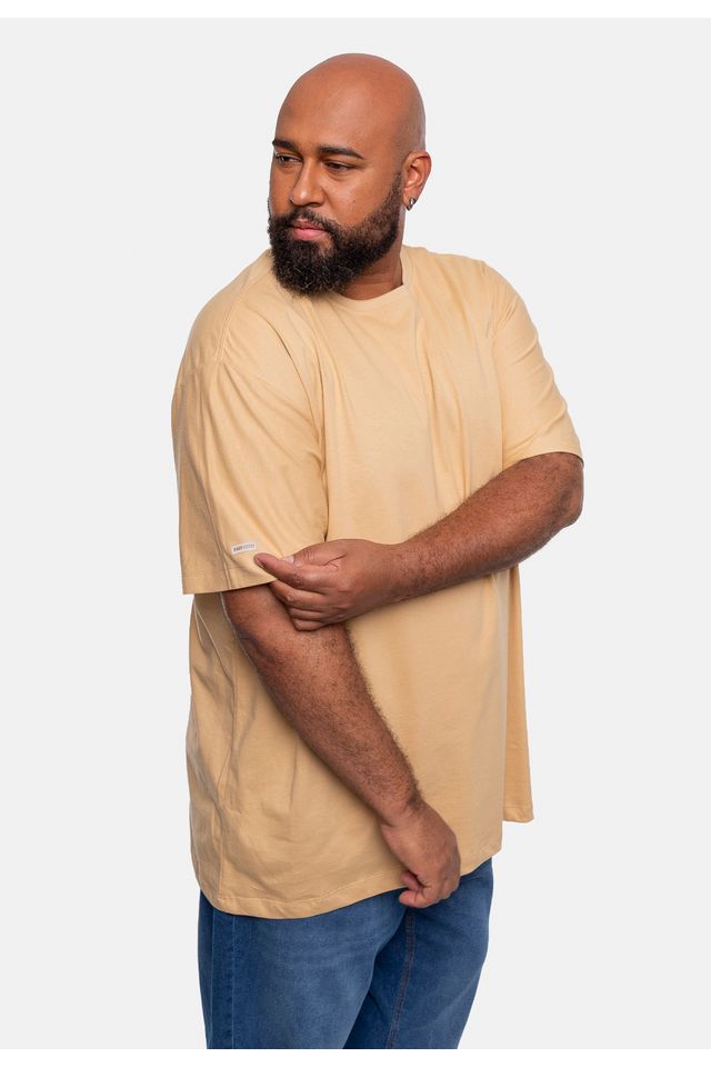 Camiseta-HD-Estampada-Plus-Size-Bege