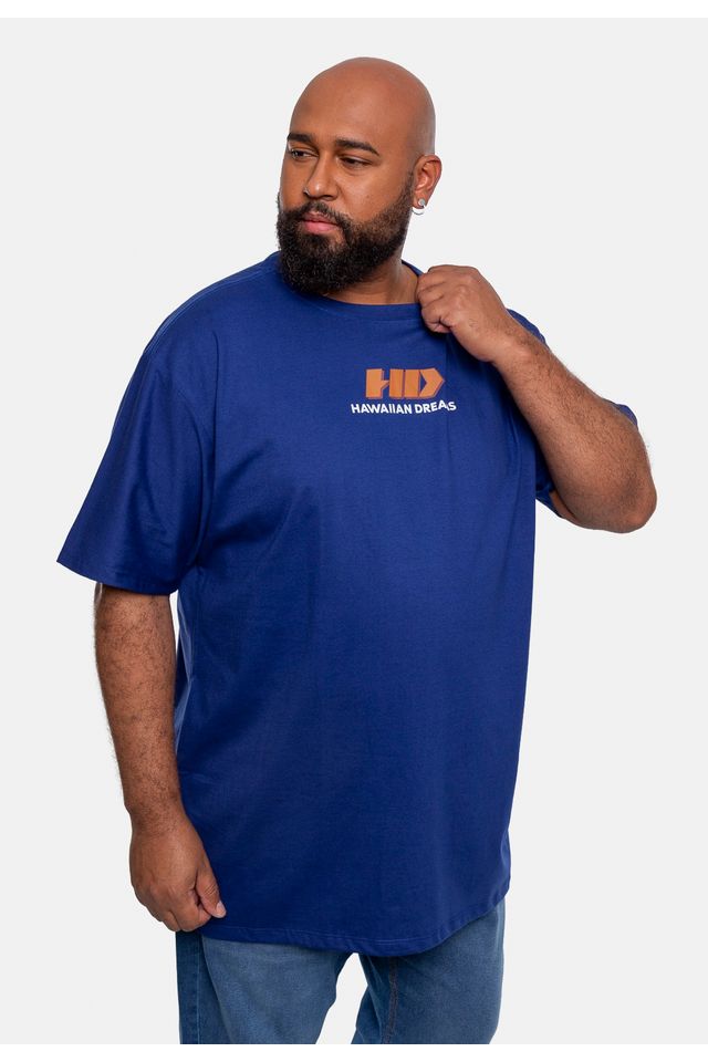 Camiseta-HD-Estampada-Plus-Size-Azul