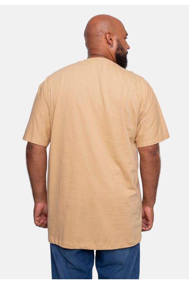 Camiseta-HD-Estampada-Plus-Size-Bege