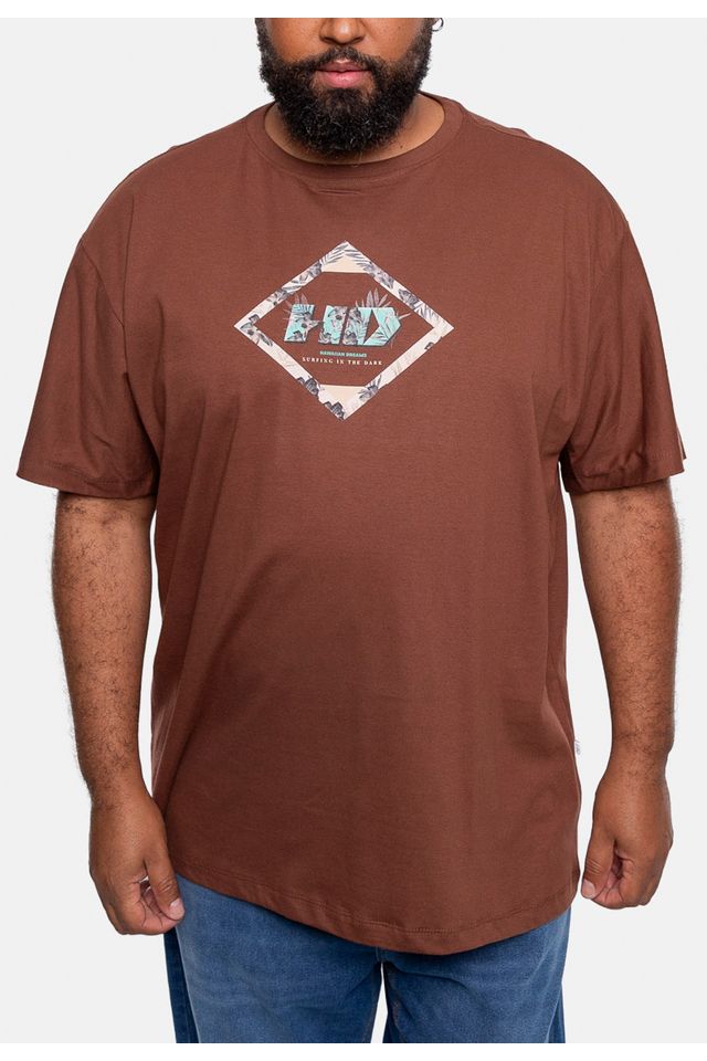 Camiseta-HD-Estampada-Plus-Size-Marrom