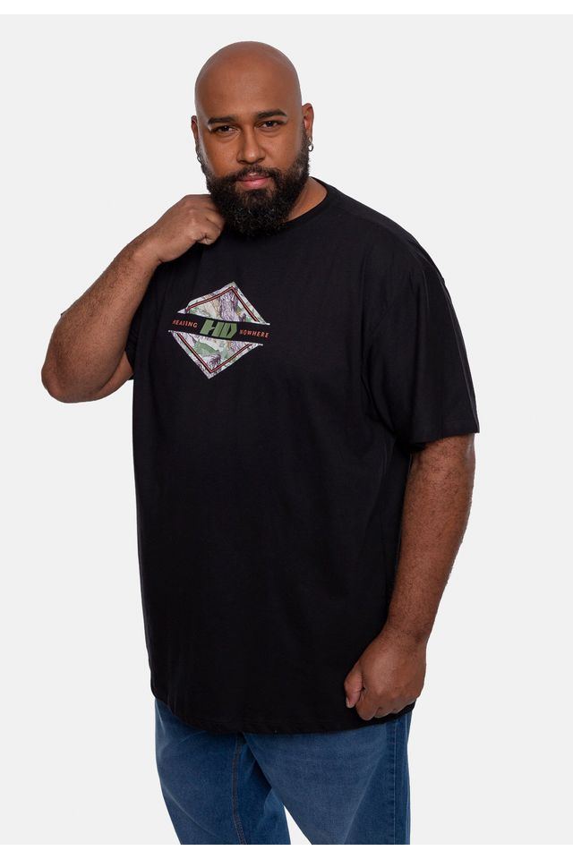 Camiseta-HD-Estampada-Plus-Size-Preta