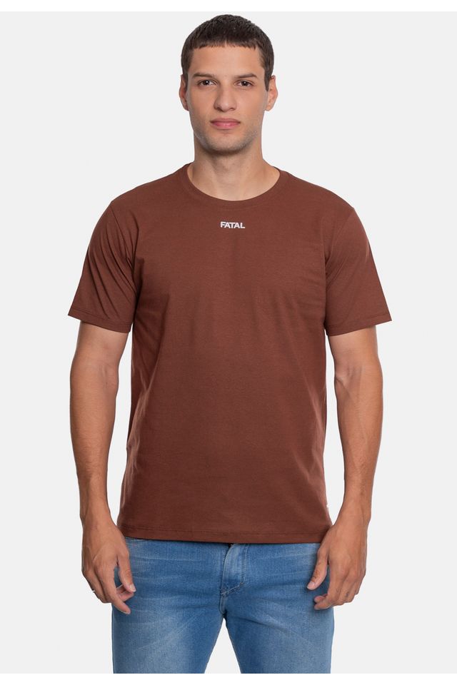 Camiseta-Fatal-Estampada-Marrom Camiseta-Fatal-Estampada-Marrom