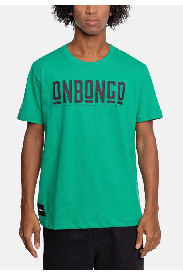 Camiseta-Onbongo-Estampada-Verde