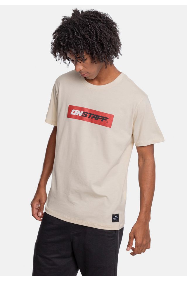 Camiseta-Onbongo-Estampada-Bege